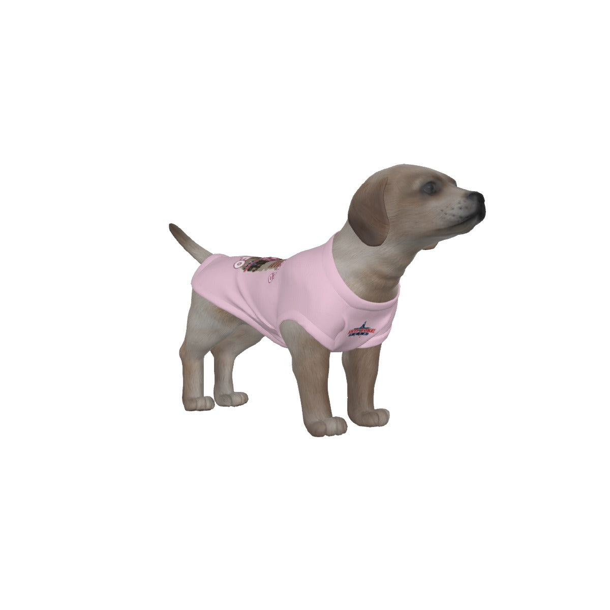 Maltese- White Dog- My Owner is Armed- Light Pink- Small Dog's Tank Top